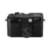 Fujifilm X-HF1 Kamera in Schwarz mit integriertem Objektiv.